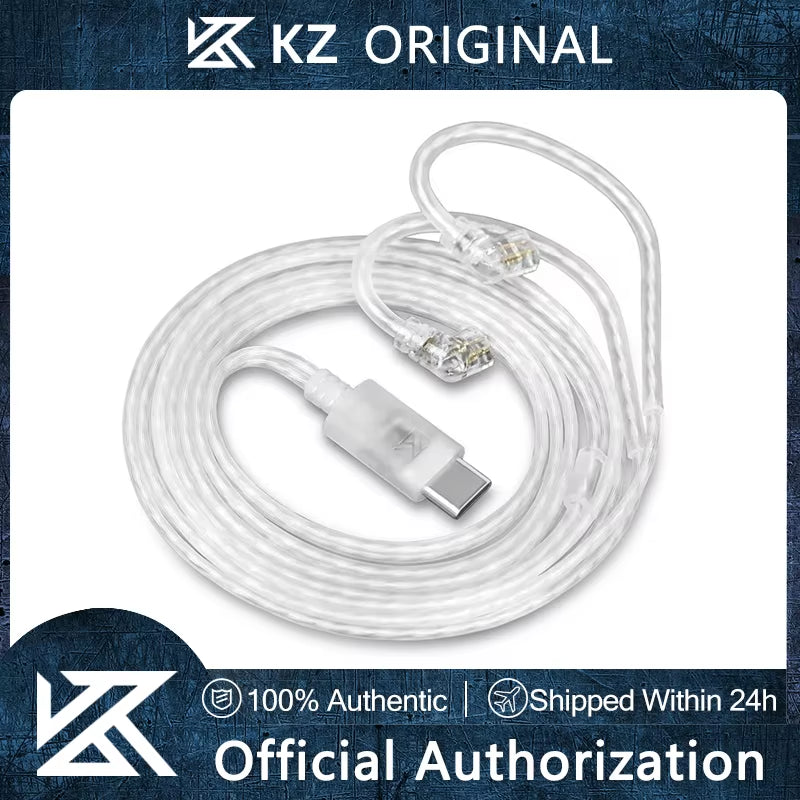 Earphones Type-C 2PIN Cables Silver Plated Upgrade Cable USB C Headphones Wire for DQ6 ZAX ZSX ZSN PRO ZS10PRO ZAR ZVX