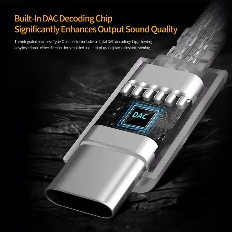 Earphones Type-C 2PIN Cables Silver Plated Upgrade Cable USB C Headphones Wire for DQ6 ZAX ZSX ZSN PRO ZS10PRO ZAR ZVX