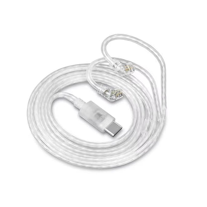 Earphones Type-C 2PIN Cables Silver Plated Upgrade Cable USB C Headphones Wire for  DQ6 ZAX ZSX ZSN PRO ZS10PRO ZAR ZVX