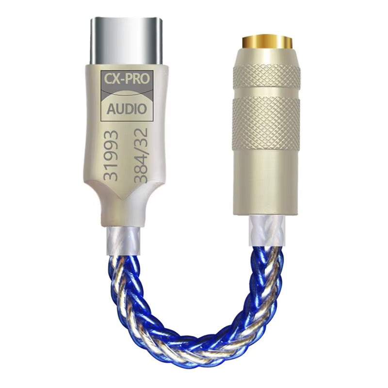 USB tipo C a 3.5mm para monitores tipo IN-EAR  (Asegura un sonido de alta fidelidad)