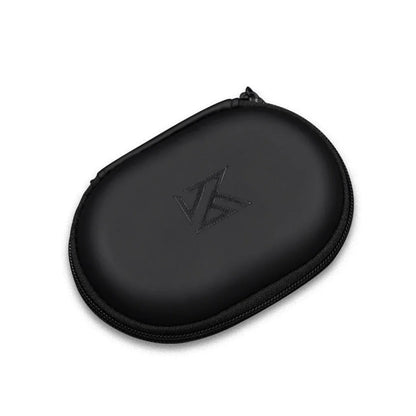 KZ Earphones Case PU Leather Oval Headphone Box Bag Travel Dustproof Organizer Small Holder Headset Accessories